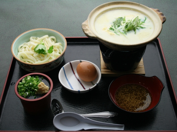 温泉湯豆腐うどんセット