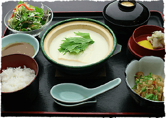 温泉湯豆腐定食