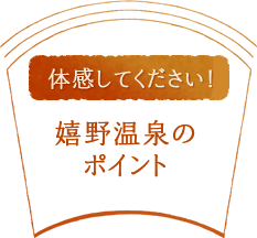 体感してください！嬉野温泉のポイント